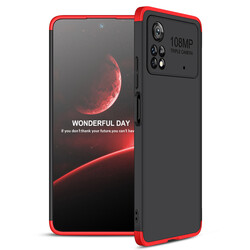 Xiaomi Poco X4 Pro 5G Case Zore Ays Cover Black-Red