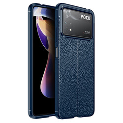 Xiaomi Poco X4 Pro 5G Case Zore Niss Silicon Cover Navy blue