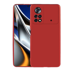 Xiaomi Poco X4 Pro 5G Case Zore Premier Silicon Cover Red