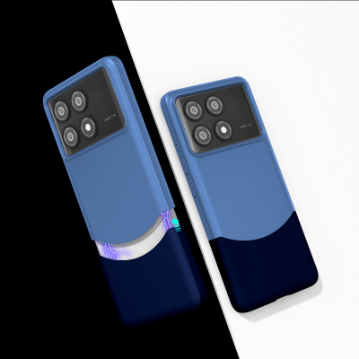 Xiaomi Poco X6 Pro Case Magnetic Zore Double Cover Navy blue