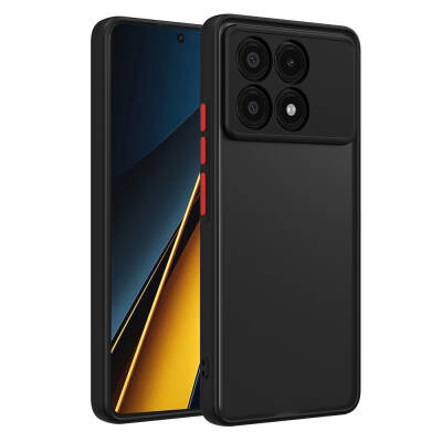 Xiaomi Poco X6 Pro Case Zore Hux Cover Black