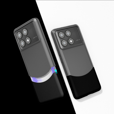 Xiaomi Poco X6 Pro Kılıf Mıknatıslı Zore Duble Kapak Siyah