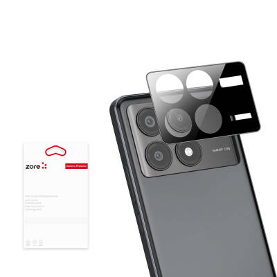 Xiaomi Poco X6 Pro Zore 3D Camera Glass Black