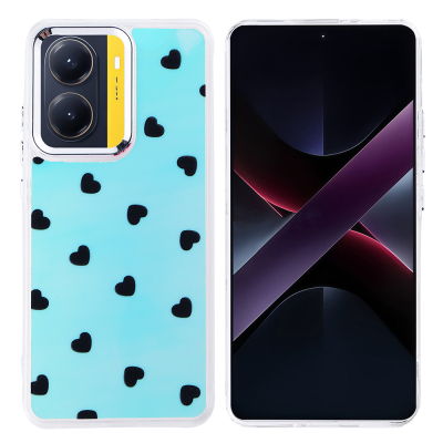Xiaomi Poco X7 Pro Kılıf Airbag Tasarımlı Zore Hadra Kapak Kalp