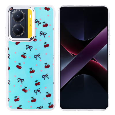 Xiaomi Poco X7 Pro Kılıf Airbag Tasarımlı Zore Hadra Kapak Kiraz
