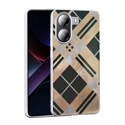 Xiaomi Poco X7 Pro Kılıf Desenli Zore Mep Kapak Geometrik
