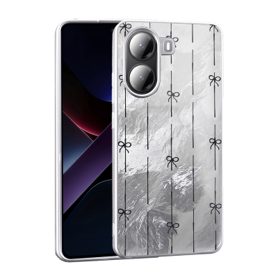 Xiaomi Poco X7 Pro Kılıf Desenli Zore Mep Kapak Küçük Fiyonk