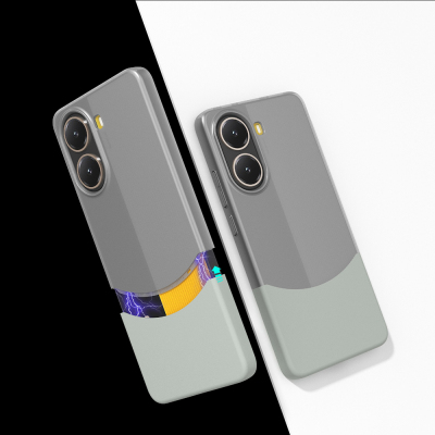 Xiaomi Poco X7 Pro Kılıf Mıknatıslı Zore Duble Kapak Gri