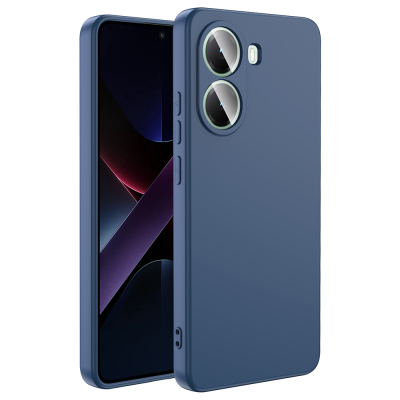 Xiaomi Poco X7 Pro Kılıf Zore Mara Lansman Kapak Lacivert