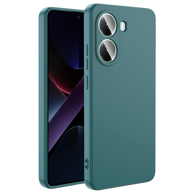 Xiaomi Poco X7 Pro Kılıf Zore Mara Lansman Kapak Koyu Yeşil