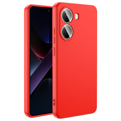 Xiaomi Poco X7 Pro Kılıf Zore Mara Lansman Kapak Kırmızı