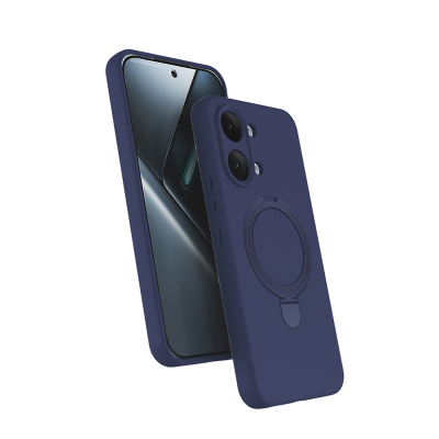 Xiaomi Poco X8 Pro Max Case M-safe Charging Stand Zore Samara Cover Navy blue