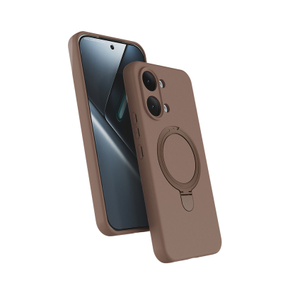 Xiaomi Poco X8 Pro Max Case M-safe Charging Stand Zore Samara Cover Desert Gold