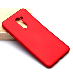 Xiaomi Pocophone F1 Kılıf Zore Premier Silikon Kapak Kırmızı