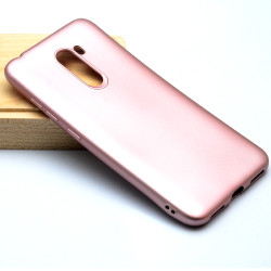 Xiaomi Pocophone F1 Kılıf Zore Premier Silikon Kapak Rose Gold