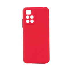 Xiaomi Redmi 10 2022 Kılıf Zore Biye Silikon Kırmızı