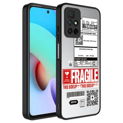 Xiaomi Redmi 10 Case Mirror Patterned Camera Protection Glossy Zore Mirror Cover Fragile