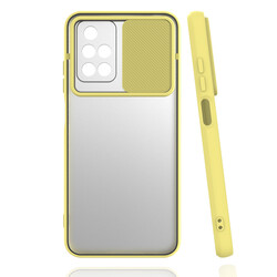 Xiaomi Redmi 10 Case Zore Lensi Cover Yellow