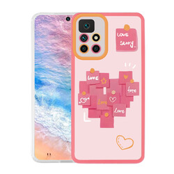 Xiaomi Redmi 10 Case Zore M-Fit Patterned Cover Love Story No2