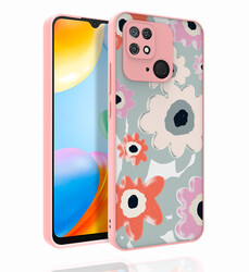 Xiaomi Redmi 10C Case Patterned Camera Protection Glossy Zore Nora Cover NO5