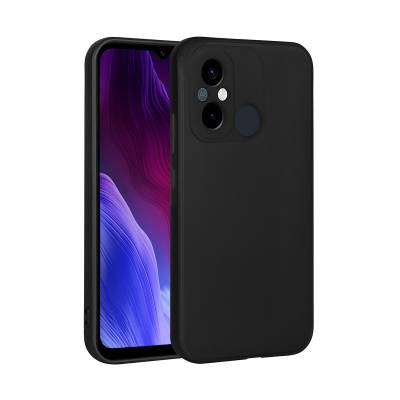 Xiaomi Redmi 12C Case Zore Premier Silicon Cover Black
