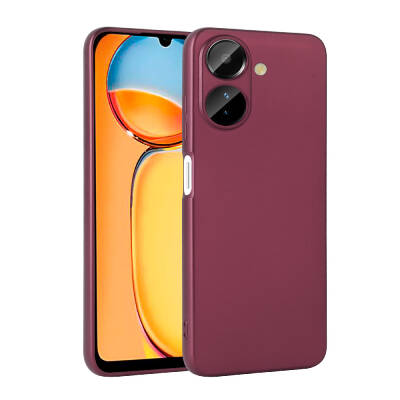 Xiaomi Redmi 13C Case Zore Premier Silicone Cover Plum