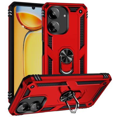 Xiaomi Redmi 13C Kılıf Zore Vega Kapak Kırmızı