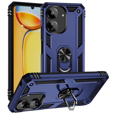 Xiaomi Redmi 13C Kılıf Zore Vega Kapak Mavi