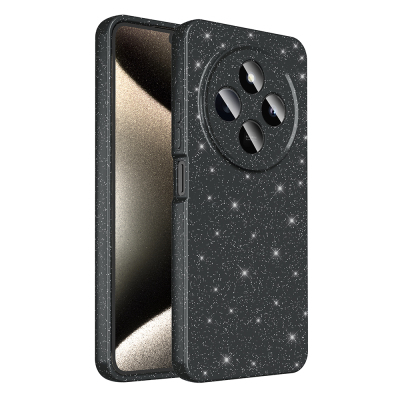 Xiaomi Redmi 14C 4G Case Camera Protection Glitter Luxury Zore Koton Cover Black
