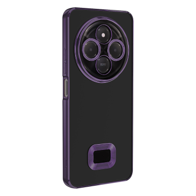 Xiaomi Redmi 14C 4G Case Camera Protection Zore Omega Cover Showing Logo Derin Mor