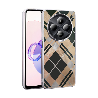 Xiaomi Redmi 14C 4G Case Patterned Zore Mep Cover Geometrik