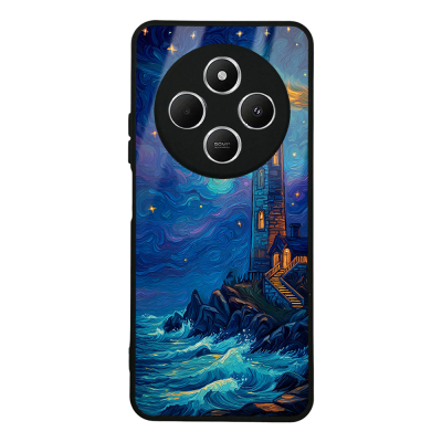 Xiaomi Redmi 14C 4G Case with Camera Protection, Patterned Zore Lusi Cover Deniz Feneri