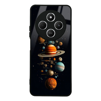 Xiaomi Redmi 14C 4G Case with Camera Protection, Patterned Zore Lusi Cover Gezegen