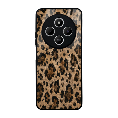 Xiaomi Redmi 14C 4G Case with Camera Protection, Patterned Zore Lusi Cover Kahve Leopar