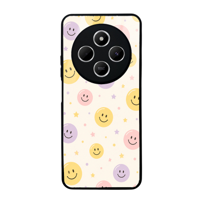 Xiaomi Redmi 14C 4G Case with Camera Protection, Patterned Zore Lusi Cover Gülen Yüzler