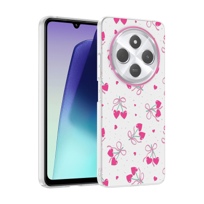 Xiaomi Redmi 14C 4G Case with Camera Protector, Patterned Zore Clip Cover Kalpli Kiraz