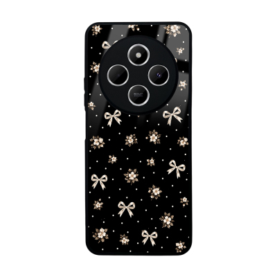 Xiaomi Redmi 14C 4G Kılıf Kamera Korumalı Desenli Zore Lusi Kapak Gold Fiyonk