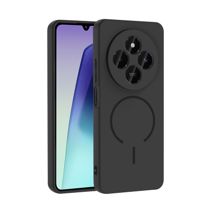 Xiaomi Redmi 14C Case Zore Meta Cover with M-safe Charging Feature Black