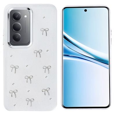 Xiaomi Redmi 15 Case Airbag Design Glittery Transparent Zore Kutup Cover Fiyonk