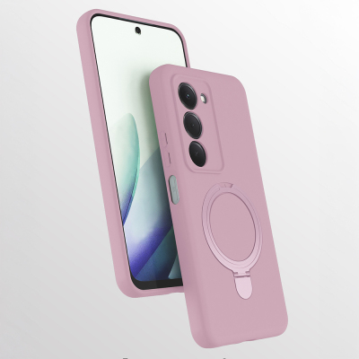 Xiaomi Redmi 15 Case M-safe Charging Stand Zore Samara Cover Pink