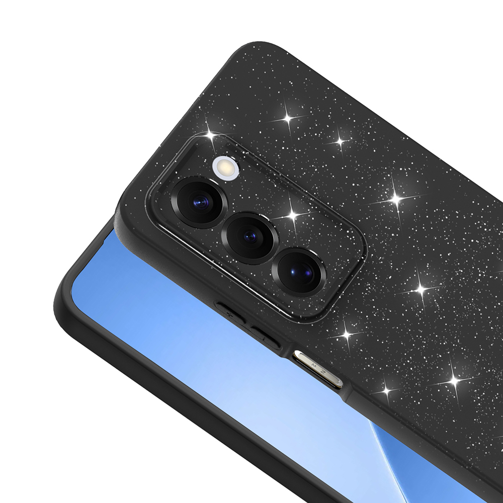 Xiaomi Redmi 15 Case with Camera Protection, Glittery Luxury Zore Cotton Cover - 12