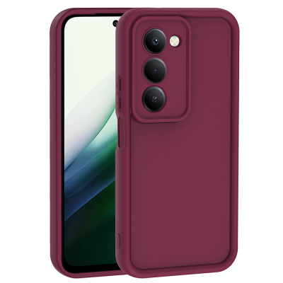 Xiaomi Redmi 15 Case with Camera Protection Zore Ananas Cover Plum