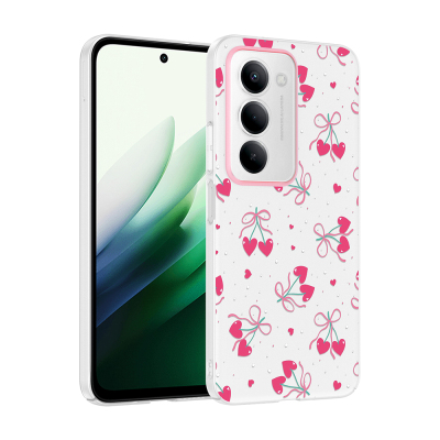 Xiaomi Redmi 15 Case with Camera Protector, Patterned Zore Clip Cover Kalpli Kiraz