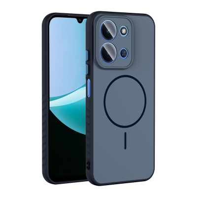 Xiaomi Redmi 15C Case M-safe Charging Feature Zore Tea Cover Navy blue