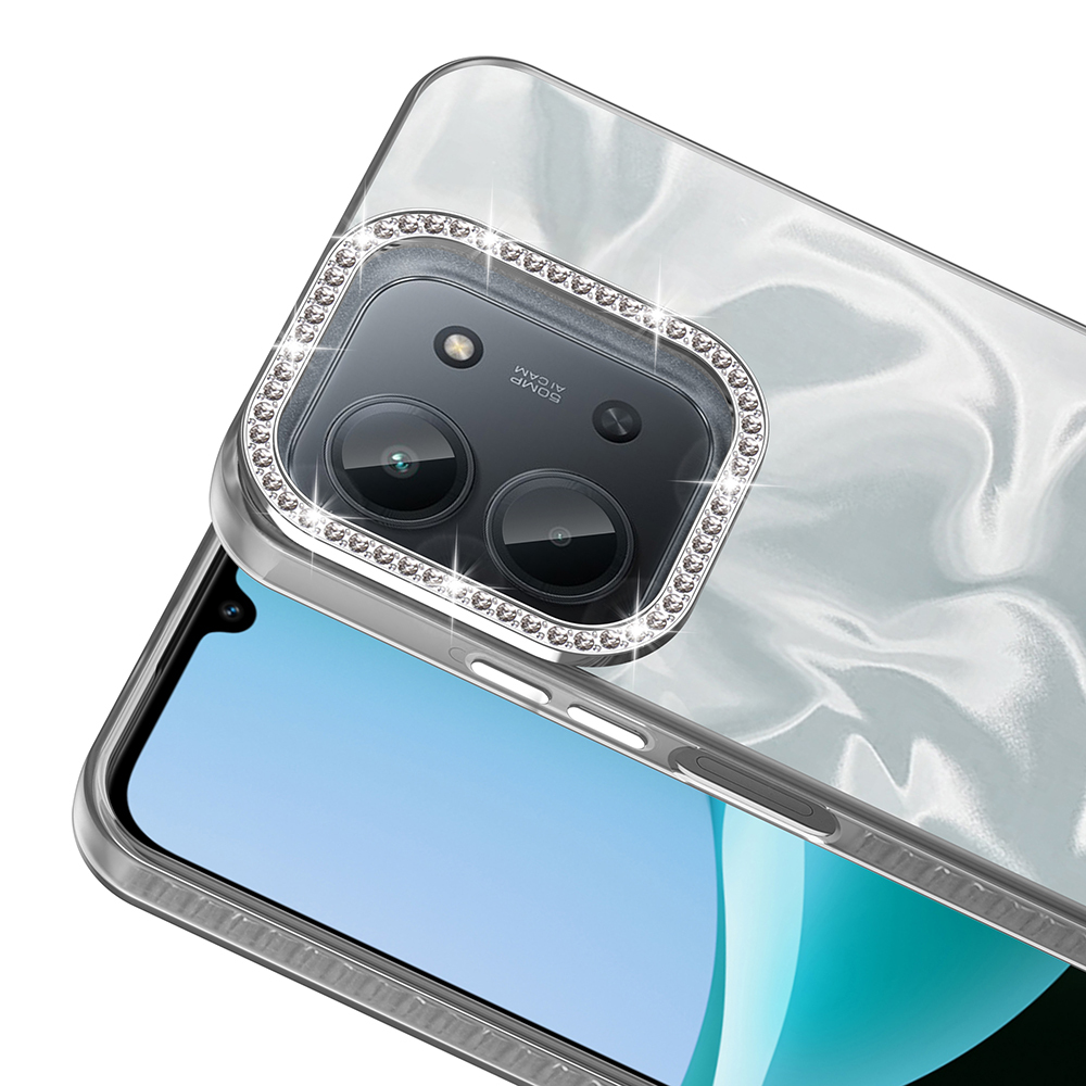 Xiaomi Redmi 15C Case with Airbag, Glossy Stone Detail Design, Zore Esila Cover - 4