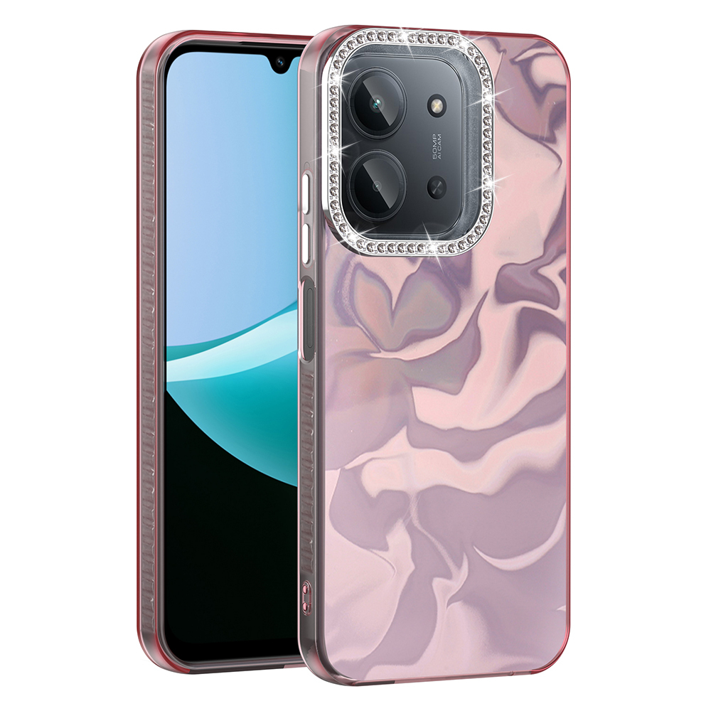 Xiaomi Redmi 15C Case with Airbag, Glossy Stone Detail Design, Zore Esila Cover - 8