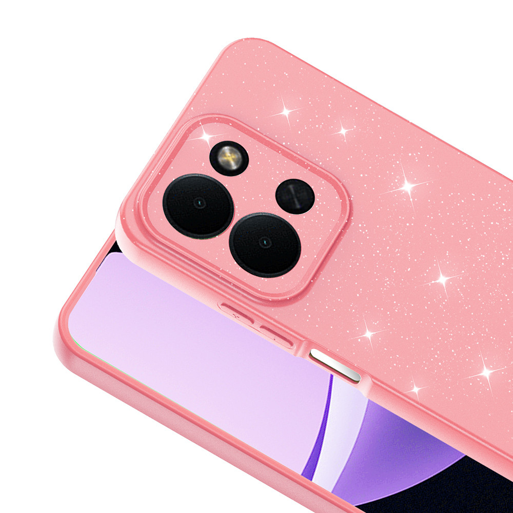 Xiaomi Redmi 15C Case with Camera Protection, Glittery Luxury Zore Cotton Cover - 14