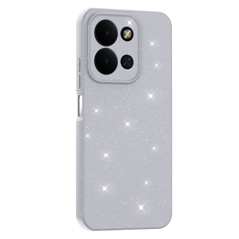 Xiaomi Redmi 15C Case with Camera Protection, Glittery Luxury Zore Cotton Cover - 11