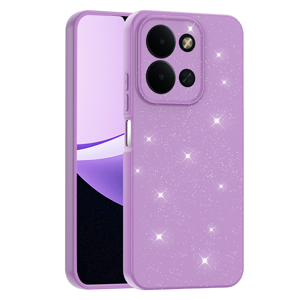 Xiaomi Redmi 15C Case with Camera Protection, Glittery Luxury Zore Cotton Cover - 2