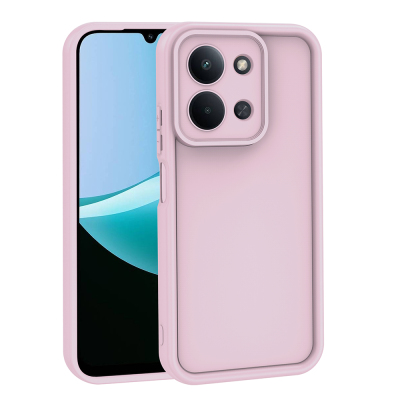 Xiaomi Redmi 15C Case with Camera Protection Zore Ananas Design Cover Pink